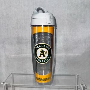 EUC Tervis Oakland A’s Athletics Baseball Double Wall Insulated Tumbler 20oz